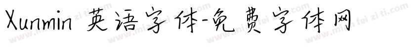 Xunmin 英语字体字体转换